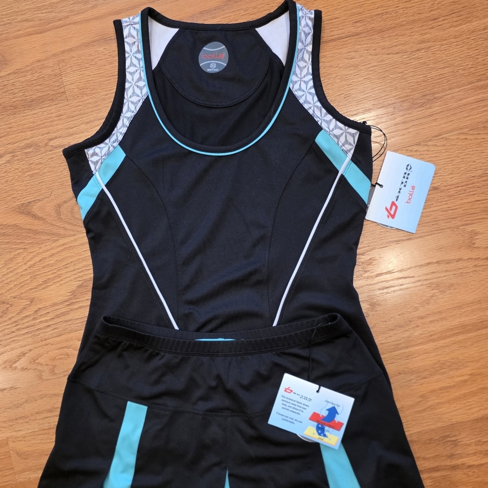 Bollé Teal and Black Athletic Dress